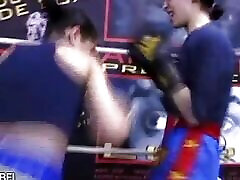 After a Female-male Boxing Match, They Need Both to Relax Sexually in the Bathroom.