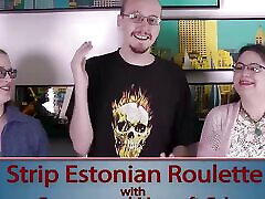 A sizzling game of Strip Estonian Roulette