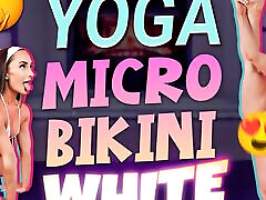 White Microbikini Hot Yoga - Hannahjames710