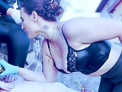 Extreme Outdoor first time sex weeping in the Castle