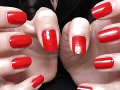 Natural Red Fingernails, JOI Lady Victoria Valente