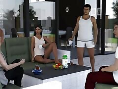 My Stepbrother&039;s Wife 26 Bella pulled her t-shirt up, revealing her panties for me