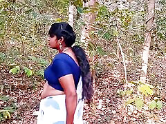 Desi outdoor jungle sex. Indian stepmom and stepson hardcore fucking in jungle. Telugu dirty talks.