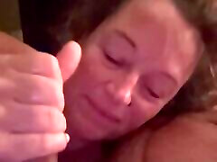 Natural wife Bonemaiden gives early morning blow job and hand job