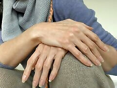 Lady Victoria Valente - Cashmere Outfit, Beautiful Hands, Long Fingernails, Close-ups, JOI