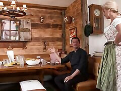 Gilf loves suck and fuck at the dining area