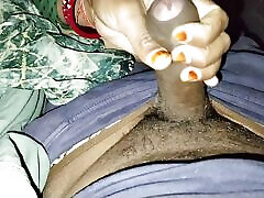 Daughter-in-law sucked father-in-law&039;s cock and drank cum
