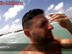 Having Fun with Italian Bubble Butt in a Nude Beach