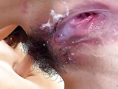 Curvy Japanese Wife with Big Ass and Saggy Tits at Full Uncensored JAV Creampie Fuck by Fat Client