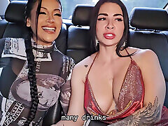 Uber BBC Threesome with Two Big-Assed Colombians - Brandon Cruz - Mariana Martix & Silvana Lee