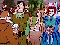 czerwony kapturek-queens castle sex grupowy scena-vintage cartoon porno