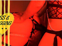 Diapered Boyfriend Receives Golden Shower Before His Pegging Session
