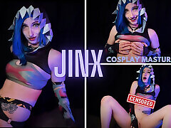 Jinx Arcane League of Legends Cosplay - Masturbation Video - Trixie Fox