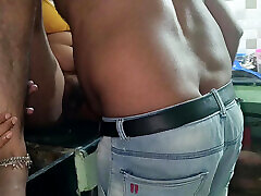 Romance in kitchen while cooking mp4 hucow milking machine wife trying top and back position