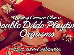 Granny Carmen Claus: Double Dildo Playtime Orgasms 11 27 2024 CAMS5M
