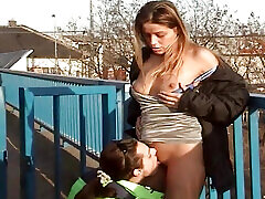 Beautiful Young Woman with Perfect Body Gets Fucked in Outdoor