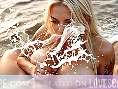 Dirty Blonde Gets Nasty On indian xxx sex seal pack Beach