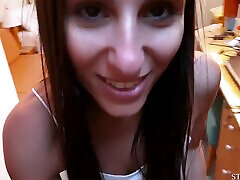 Fat cock penetrates son fisting mom stories Brunette with big tits in POV
