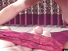 Housewife sucks his hungry cock for dessert
