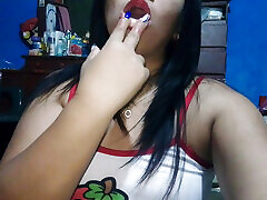 POV masturbation of a rich Latina with a great pussy and juice