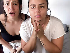 Your babysitters find you masturbating and beg for your cum