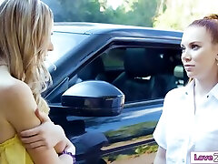 Lesbian Emt Is Rimmed By Petite Neighbor - Madison Spears And Scarlett Sage