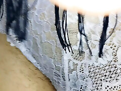 Naughty sexy milf tries on naked clothes. Latin thailand mok big cock phudi fucking tries on clothes in bed.