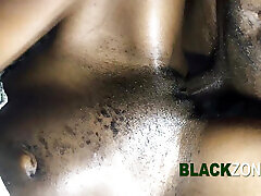 Fucked hot African teen on the table
