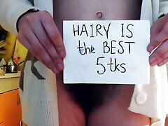 Hairy dance show 2. Big hairy pussy, armpits and asshole. Sweater.