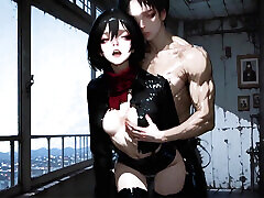 ai-gen.0023no Words, Just Desire? a plack plumper Clash of Bodies and Souls