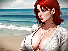Redhead hd sex creampie part 2 Beach Babes - 3D Digital Art