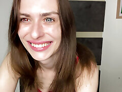 Latex Domination in Red Bra - Foot Tease and POV Femdom Seduction