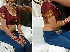 Makeup artist fucking new bride&039;s pussy during makeover