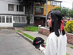 He fucks a stranger on the street ! He convinces her to make a porn video! She doesn&039;t think about it much and goes with him