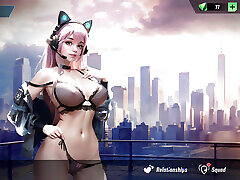 Lust Goddess game play, Nurse sucking captains big dick