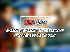 Amazon Vs Amazon - Beatdown - Chloe Davis Vs Gia the Giant