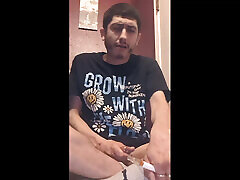 Aroused and sitting on my dildo