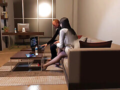 Cheating Wife Fuck him era Old Man Big Cock Client p1 - 3D Animation Hentai