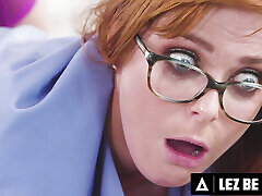 LEZ BE BAD - Hot Redhead Penny Pax&039;s PUSSY & ANAL femdom beating up male Drive Horny Adriana Chechik WILD