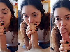POV of a Good alarme marne Sucking