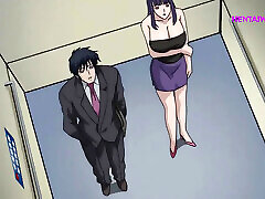 &039;&039;The Boss and the Secret Desires&039;&039; Trapped Together in a Broken Elevator - Hentai Sex Anime, ENG Sub