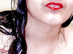 Priya naked bathing under the shower and fingering and dildo for fun while talking with Boyfriend in Hindi audio