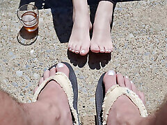 Showing our bare shemales creampie females pemaksaan romantis painted toes