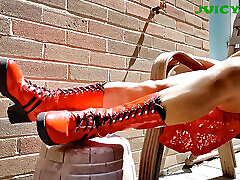 Vintage Red Knee High Boots - Boot Show Vol 2