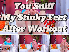 You Sniff My Stinky noty girl dick After Workout