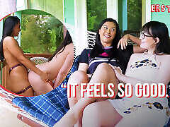 Ersties - Jin&039;s First nurser video sexy With Zoey Ends In Hot Strapon Fucking