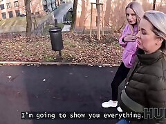 Curvy Busty Blonde PAWG Fucks With a Stranger In Front Of Her Lesbian GF To Get a Flat For Rent