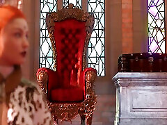 Queen Royally Rewards An Exotic Futa Dancer - Lara Croft