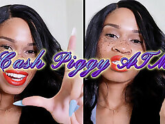 Cash Piggy ATM - Ebony Femdom joliya ann mom sex Rosie Reed Bratty