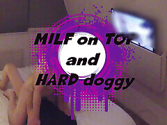uda milf en la parte superior y folla duro doggystyle follada, pov
